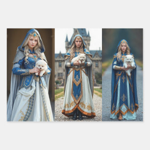 Feuille De Papier Cadeau Wrapping paper France meets Asia & Butterflies