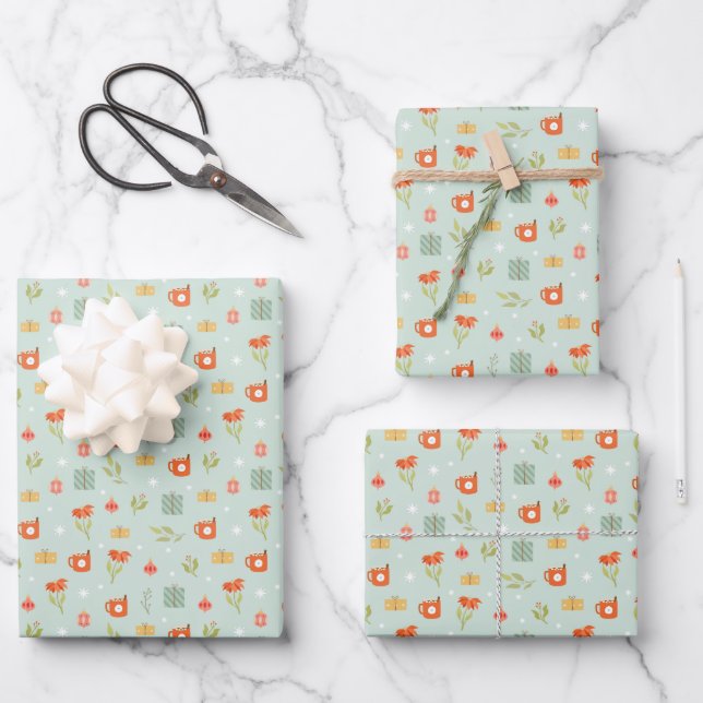 Feuille De Papier Cadeau Wrapping Paper - Holiday Wrapping Paper (Recto)