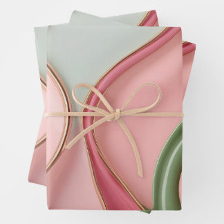 Feuille De Papier Cadeau Wrapping paper in stylish abstract graphic