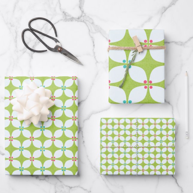 Feuille De Papier Cadeau wrapping paper trio (Recto)