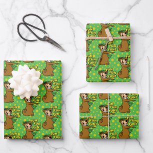 Feuille De Papier Cadeau Yogi Bear Fun Amusant