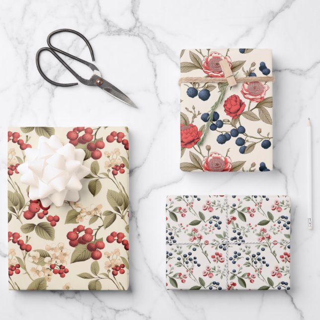 Feuille De Papier Cadeau Young Berry (Recto)