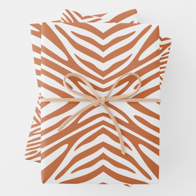 Feuille De Papier Cadeau Zest Neutral Zebra (En situation)