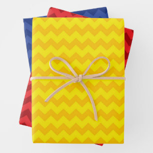 Feuille De Papier Cadeau Zig Zag Cadeau Enveloppe Trio