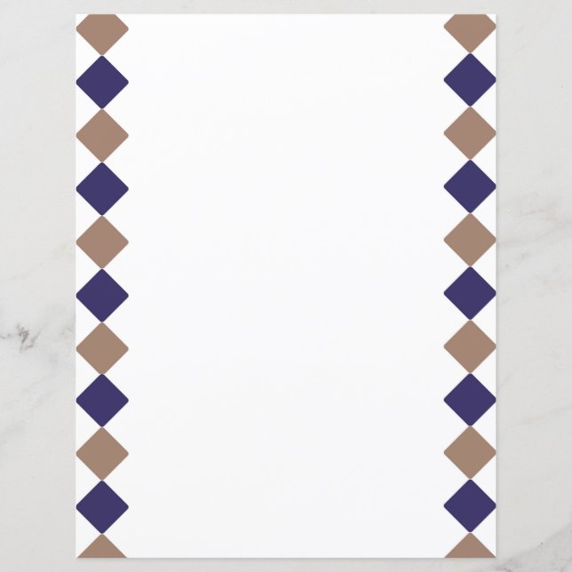 Feuille de papier carré géométrique (Devant)