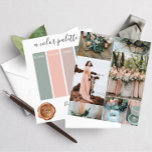 Feuille de papier couleur Mariage Rose Dusty Class<br><div class="desc">Classy Dusty Rose Verdure Couleurs Mariages Palette Card 2024</div>