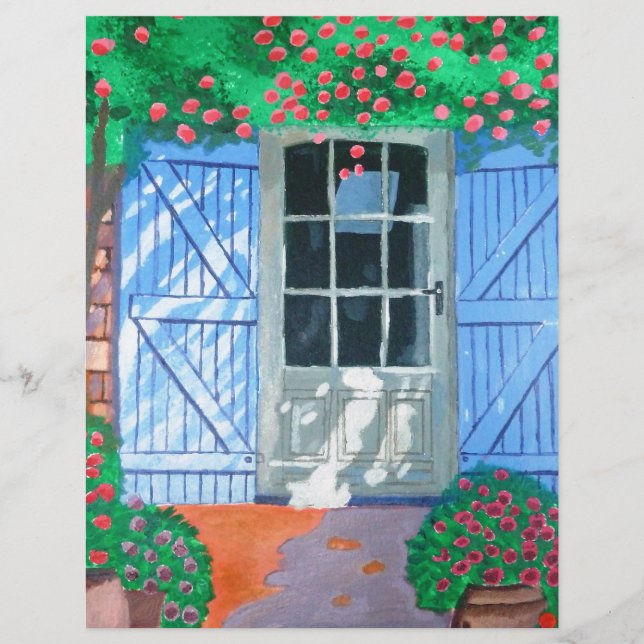 feuille de papier de ferme française (Devant)
