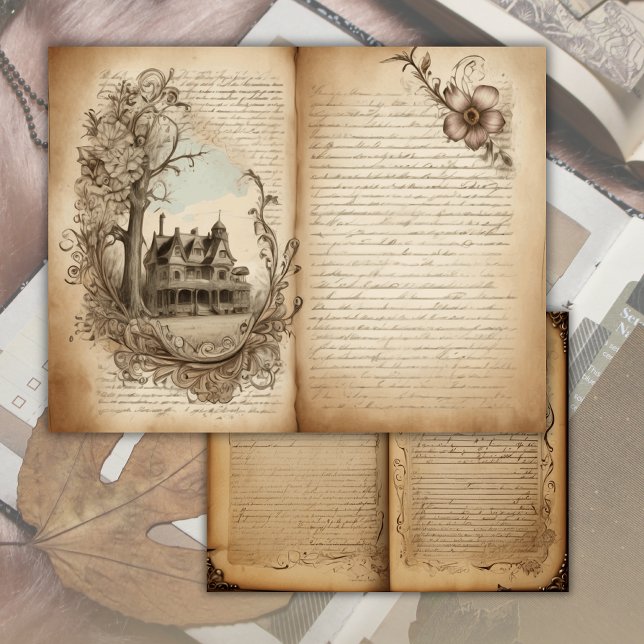 Feuille de papier de journal déchiqueté de page de (Créateur téléchargé)