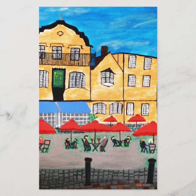 feuille de papier de la vieille ville (Devant)