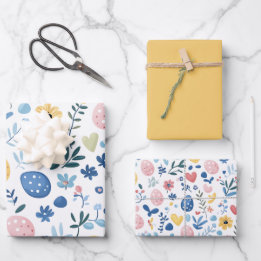 Feuille de papier de recouvrement de Pâques jaune