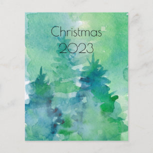 Feuille de papier de vacances Arbres Abstraits bud