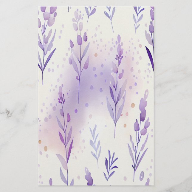 Feuille de papier d'emballage de savon à l'aquarel (Devant)