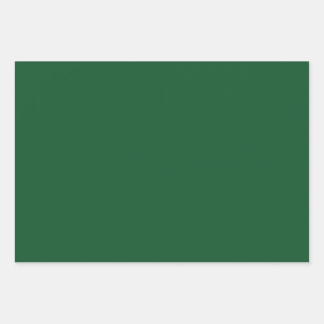 feuille de papier d'emballage vert de noël (Devant)