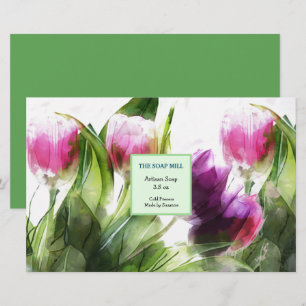 Feuille de papier d'enveloppement de savon artisan