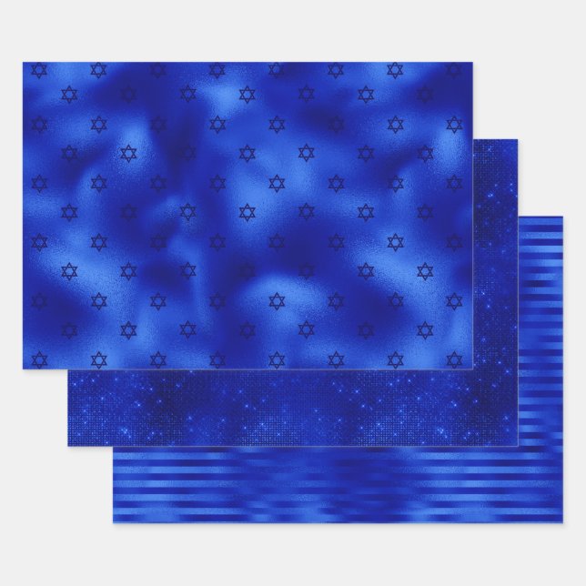 Feuille de papier d'enveloppement Royal Blue Foil  (Lot)