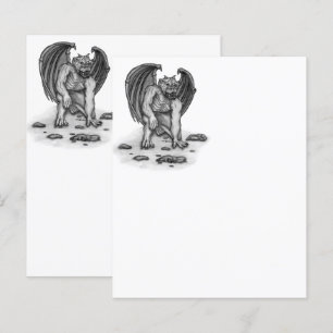 Feuille de papier Golem Gargoyle