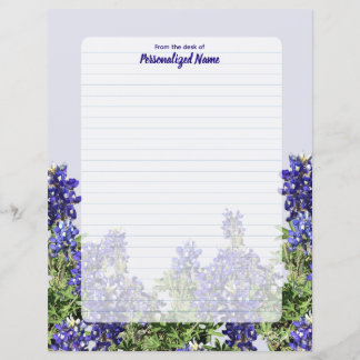 Feuille de papier lin Texas Bluebonnets