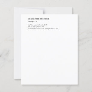 Feuille de papier minimaliste tendance pour avocat