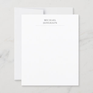 Feuille de papier moderne minimaliste noir et blan