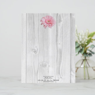 Feuille de papier personnalisée Gerber Daisy rusti