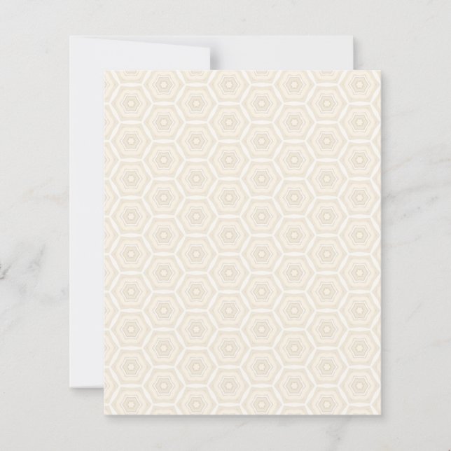 Feuille de papier plat Creamamy Peach Hexagon 4,5  (Devant)