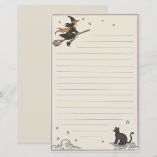 Feuille de papier rayée de vol enchanté 5,5" x 8,5