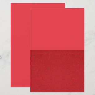 Feuille de papier rouge à moitié texturé à la toma