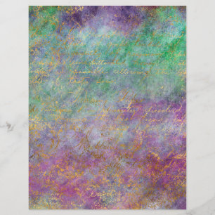 Feuille de papier scrapbooking grunge paon abstrai