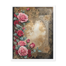 Feuille de papier victorienne vintage