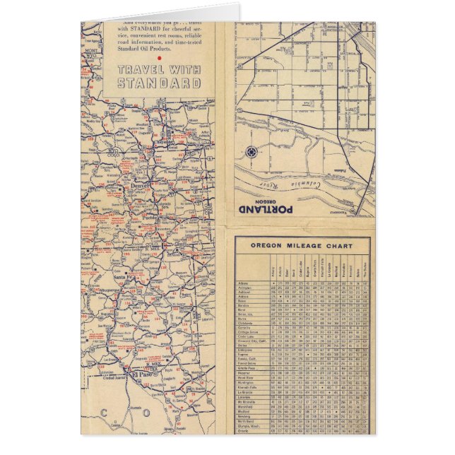 Feuille de route de l'Oregon (Devant)