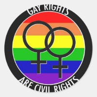 Feuille De Stickers - Les Droits Gays Sont Un Droi