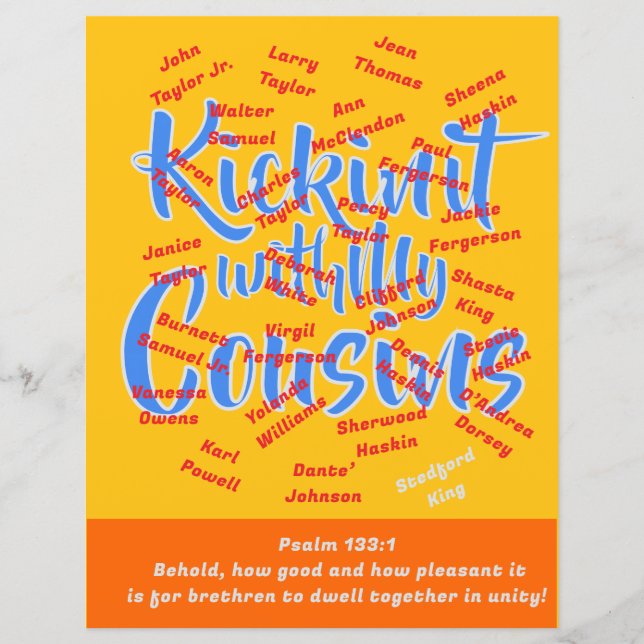 Feuille de Stock de la carte de réunion familiale  (Devant)