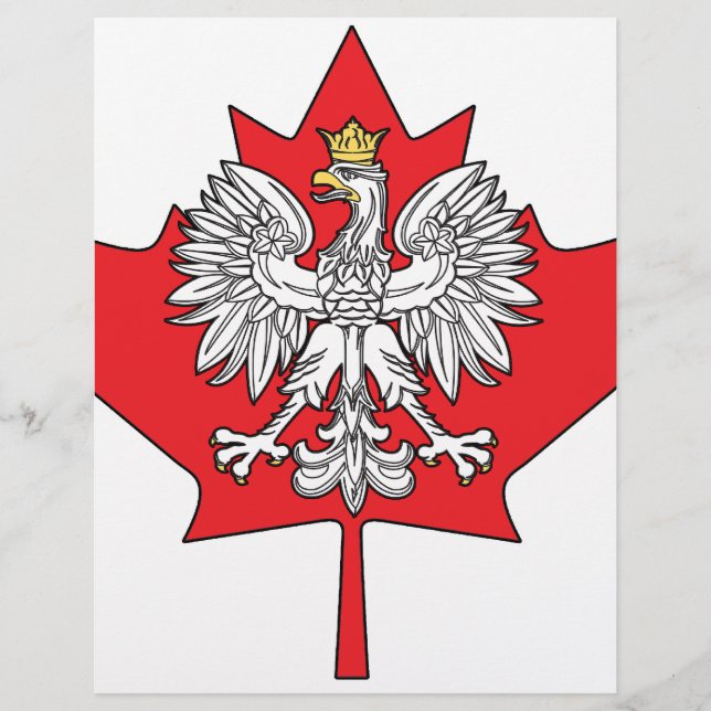 Feuille d'érable canadienne polonaise (Devant)