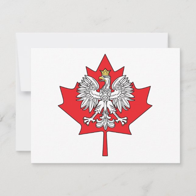 Feuille d'érable canadienne polonaise (Devant)