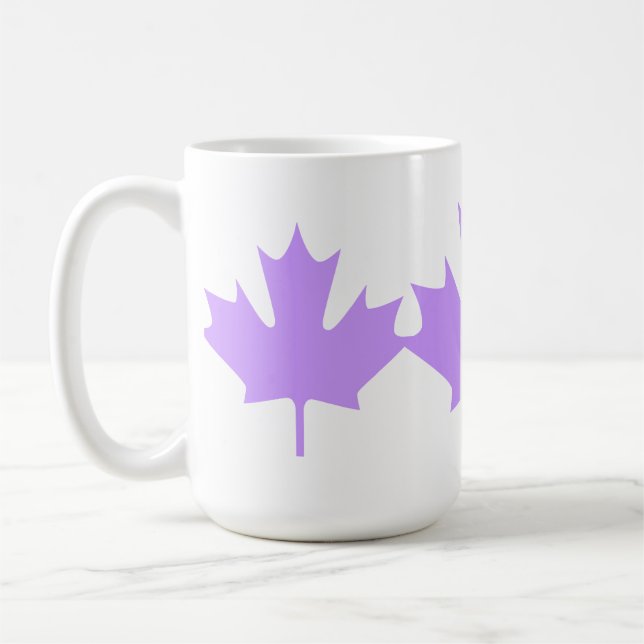 feuille d'érable colorée - tasses (Gauche)