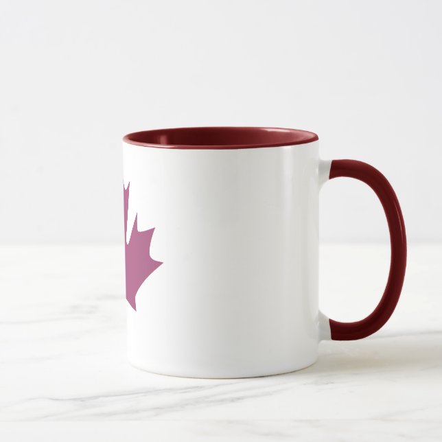 feuille d'érable colorée - tasses (Droite)