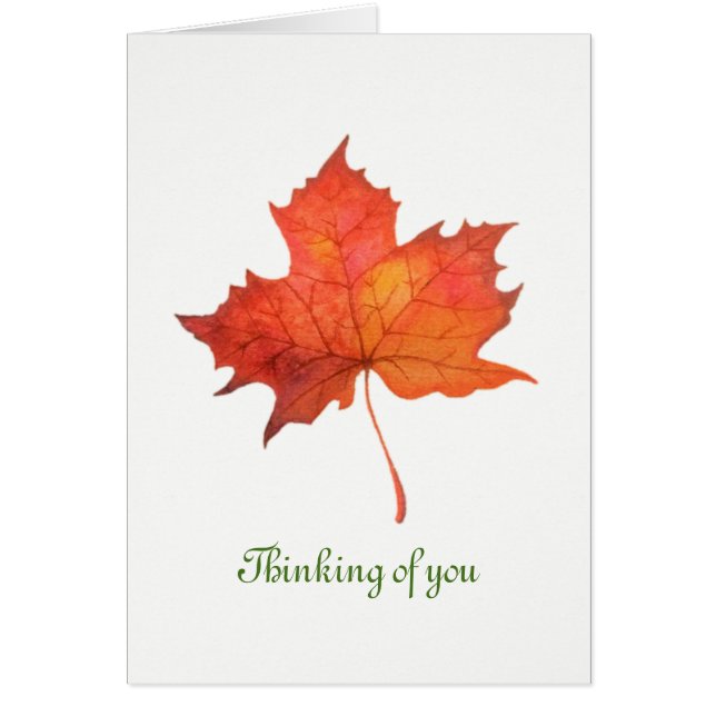 Feuille d'érable d'aquarelle (Devant)