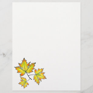 Feuille d'érable jaune