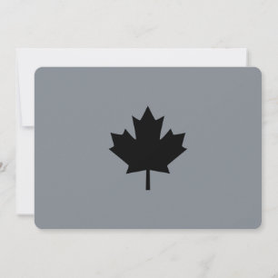 Feuille d'érable noire canadienne