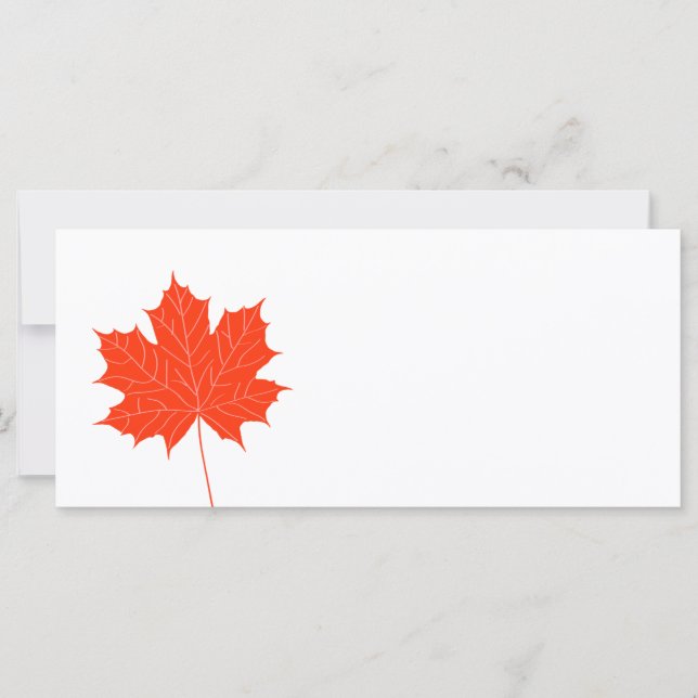 Feuille d'érable rouge (Devant)