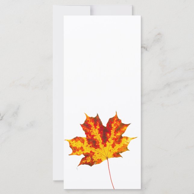Feuille d'érable rouge (Devant)