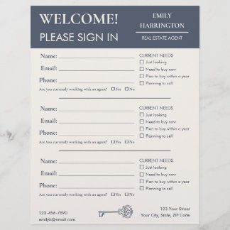 Feuille d'inscription de clé classique grise pour 