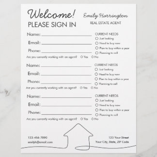Feuille d'inscription de signature d'art en ligne 