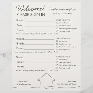 Feuille d'inscription de signature d'art en ligne 