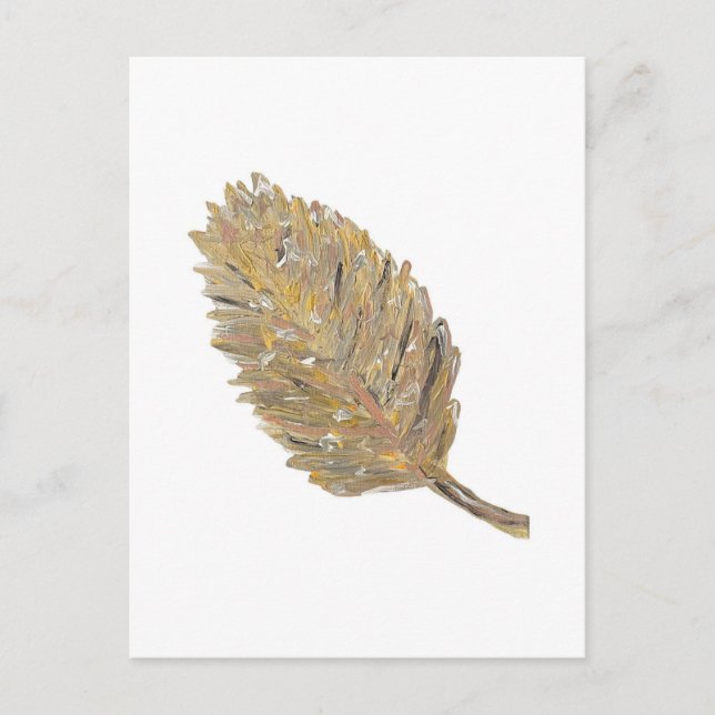 Feuille d'or -1 Carte postale (Devant)