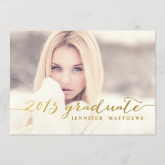Feuille d'or | de Faux 2015 invitations de fête de