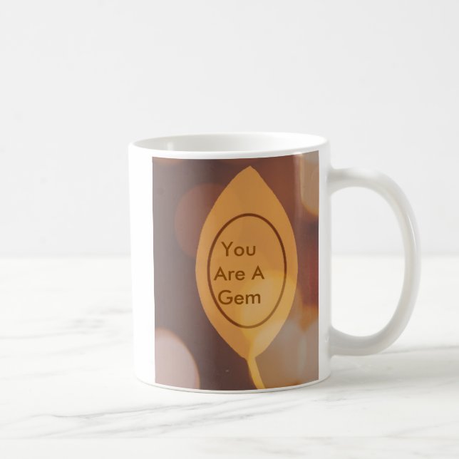Feuille d'or, "vous êtes une tasse de gemme. " (Droite)
