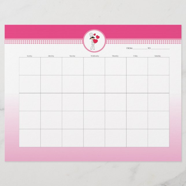 Feuille du planificateur hebdomadaire des repas (Devant)