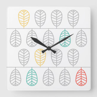 Feuille ! - Horloge suédoise scandinave de style