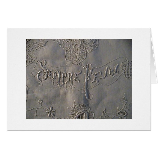 Feuille italienne de mariage de "Sempre Felici" (Devant Horizontal)
